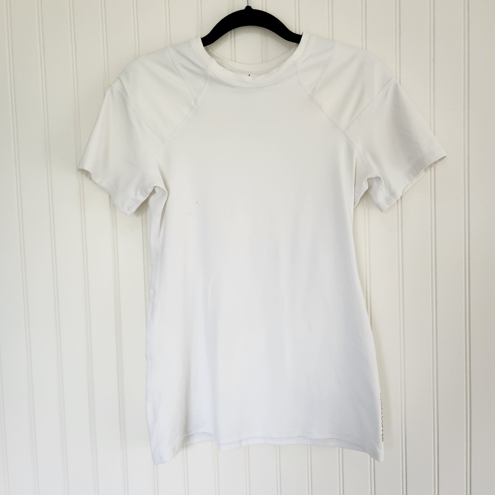 TOMMIE COPPER White Compression Performance Raglan Short Sleeve T-shirt Top L